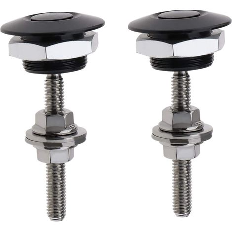 2x Chiusura a sgancio rapido da 30 mm Mini Kit clip cofano in lega di alluminio Pulsante a pressione per paraurti auto Targa