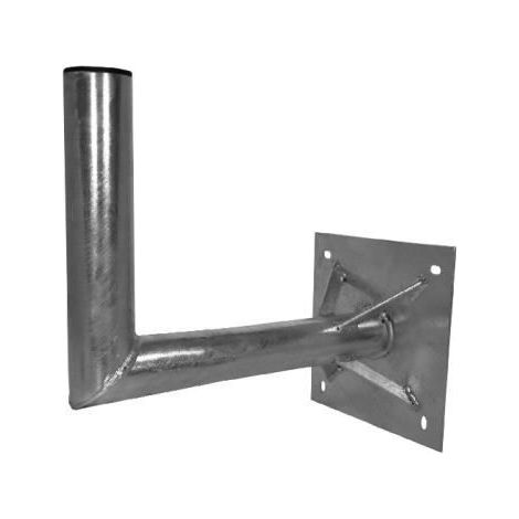 A.S. SAT Support 26300 Support Mural Acier galvanisé 30 cm Distance au Mur 60 mm Tube avec verstrebung pour antenne Satellite 120