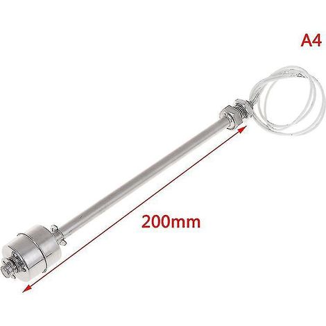 Mini-Vertikalwasserstandsanzeiger, Edelstahl-Schwimmersensor Hfmqv-200mm-