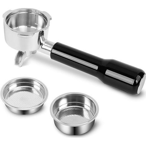 Porte-Filtre en Acier Inoxydable de 51 mm avec 2 Becs Verseurs pour Machine à Expresso Donlim et CASABREWS CM5418, 3700Essential (1/5)