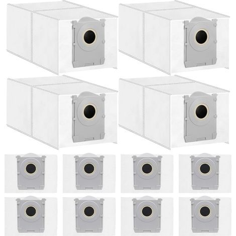 12 Stück T50 Staubbeutel Zubehörset Kompatibel für Ecovacs X8/X9 Pro Omni/T50/T50 Pro/T50 Max Pro Omni/T80 0mmi,T30C Pro Omni Roboter Staubsauger,2.5L Große Kapazität Ersatzbeutel. (1/5)