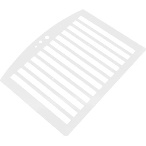 Règle de dessin linéaire multifonctionnelle en plastique blanc (1/5)