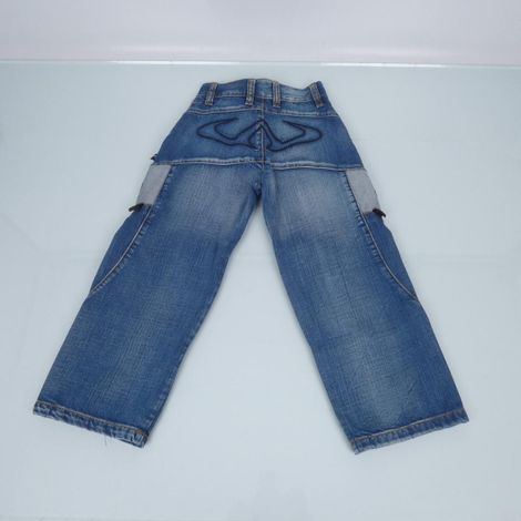 motorradhose route wearing warrior jr jean blau für kinder größe