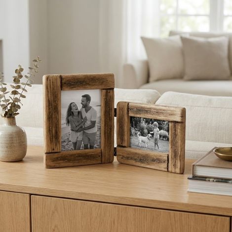 Folding Wooden Multi Photo Frame (1/2)