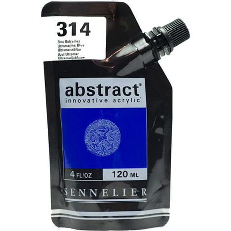 Peinture Acrylique - Sennelier - Abstract - 120ml - Satiné - Bleu Ultramarine