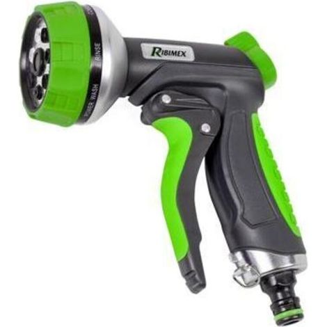 Pistolet d'arrosage de jardin RIBIMEX, régulation du débit, 7 modes (1/4)
