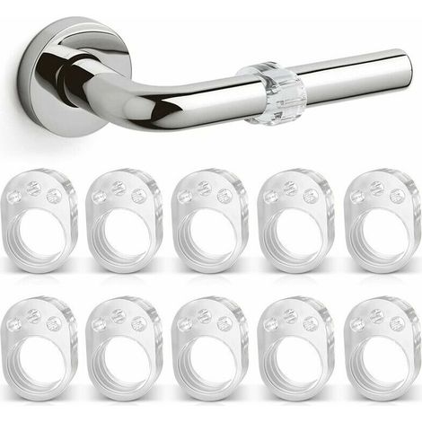 Butoir de poignée de porte butée de porte butée de poignée de porte transparente butée de poignée de porte butée de poignée de porte protection, protection murs et meubles paquet de 10 (1/4)