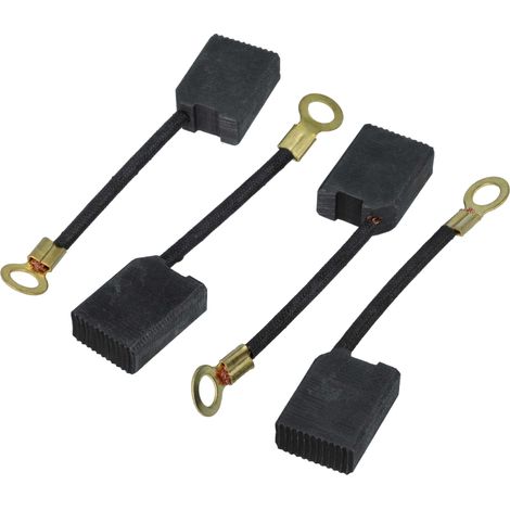 vhbw 4x spazzola carbone 19 x 14 x 7mm compatibile con Kärcher BR TRIKE BAT, BR 750 BAT, BR 700 BAT aspiratore a umido/secco, Waschsauger