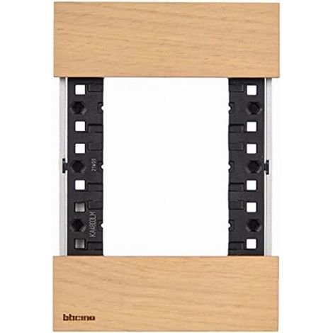 Placca 3P Rovere Living Now ( Bticino Cod. Ka4803Lm )