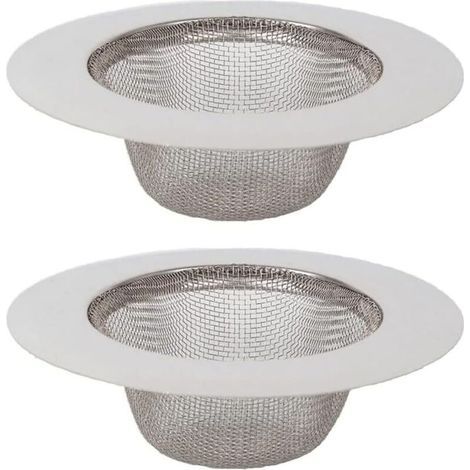 Stück Küchenspülenfilter, Edelstahl-Spülenfilter, Edelstahl-Abflussfilter, Küchenspülen-Sieb, für Küchenspüle, Badezimmer, Waschbecken, Badewannen (1/4)