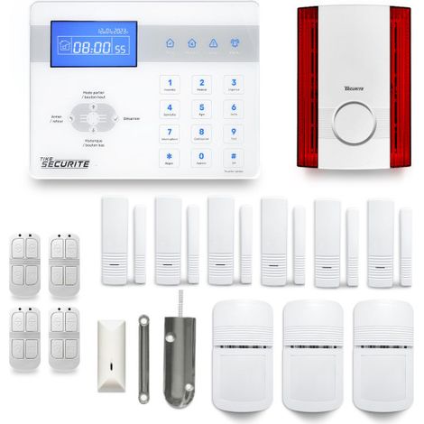 Alarme maison sans fil ICE-Bi37 Compatible Box internet et GSM (1/4)