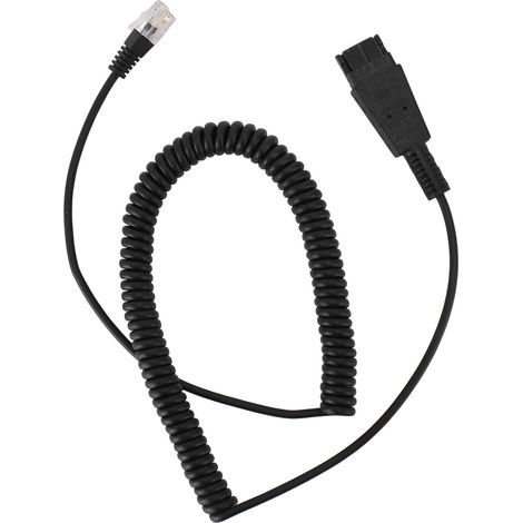 Câble adaptateur RJ9 vers QD (connecteur rapide RJ9) pour Plantronics Avaya IP 1608, 1616, 9610, 9620, 9620L, 9620C, 9630 et 9630G (1/5)