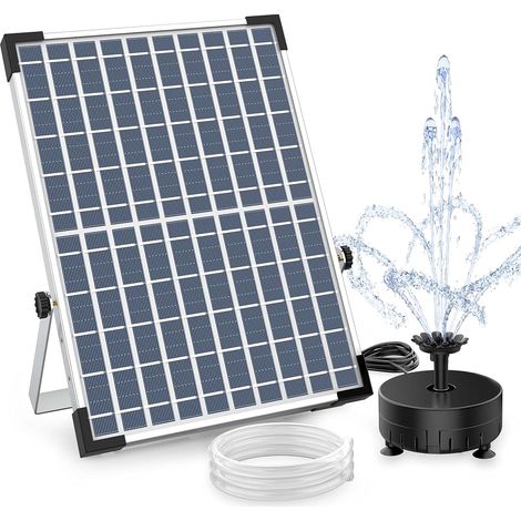 Pompe Solaire pour Fontaine 12 W Pompe à Eau Solaire pour Jardin Étang Fontaine DIY (1/5)