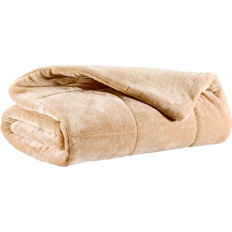VIVARAISE - Jeté de lit Vivaraise Betender - Muscade (225 x 260 cm) en polyester (1/2)