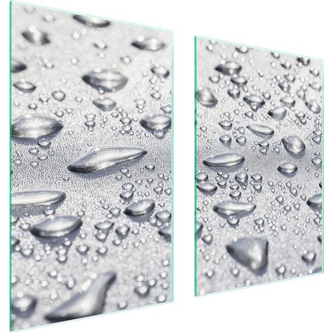 Assiette de protection en verre pour la cuisine 65x52 gouttes (1/5)