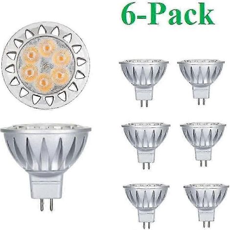 MR16 GU5.3 7W LED-Lampe, Ersatz für 50-75W Halogenlampen, warmweiß 2700K, Niederspannung 12V. (1/5)