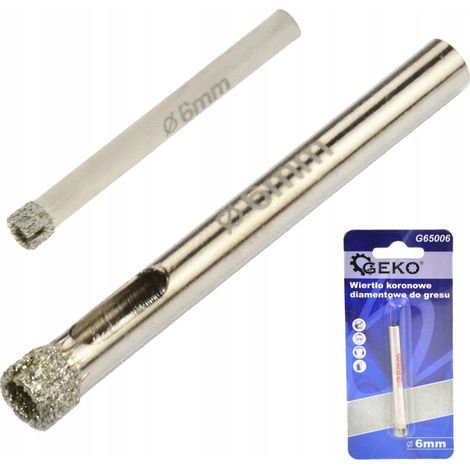 Diamantkernbohrer für Steinzeug 6 mm PROFI GEKO G65006