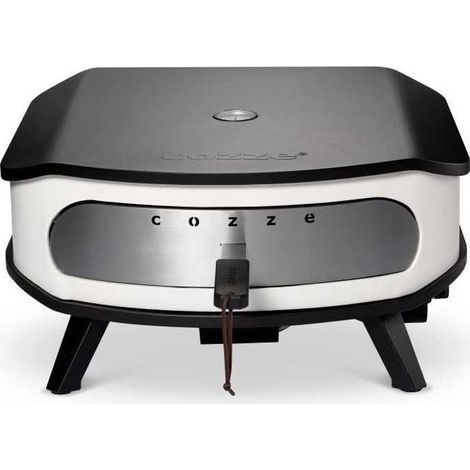 Gas pizza oven - COZZE - 17 - 90426 - 60.5 x 60.5 x 30.5 cm - Rotating stone - Integrated thermometer and door (1/3)