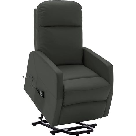 vidaXL Fauteuil Anthracite Similicuir (1/5)
