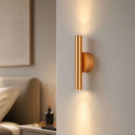 Applique murale LED rotative 360° design moderne, corps en aluminium et diffuseur acrylique, éclairage doux sans scintillement pour chambre (1/5)