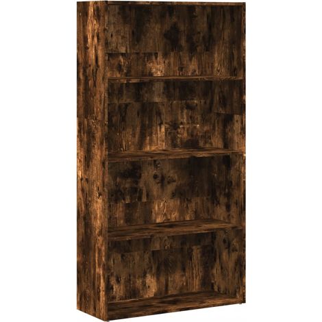 Bücherregal Räuchereiche 80x30x152 cm Holzwerkstoff vidaXL