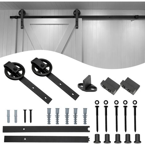 Randaco Sistema di porte scorrevoli Sistema di porte scorrevoli Puleggia per porte scorrevoli Maniglia per porte scorrevoli-Riesenrad-183cm