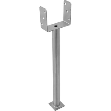 Support De Poteau Zno Ps 140U R500 - 141X628X124X4.0 mm Galvanisé À Chaud - D-Work