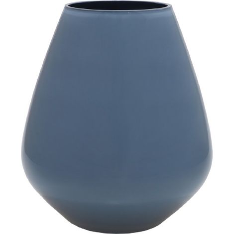 Vase Décoratif Bleu Gris Clair Taille S pour Bouquet de Fleurs et Bougie Photophore - PANGIVO (1/3)