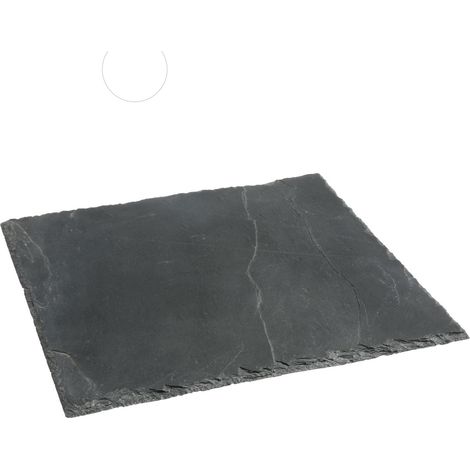 Assiette de présentation carrée en ardoise