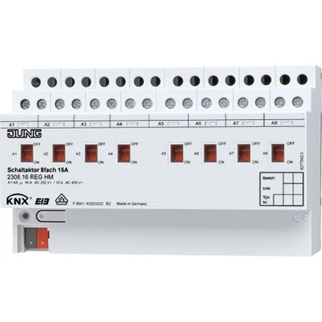 Jung KNX Schaltaktor 8fach REG 2308.16REGHM (1/2)