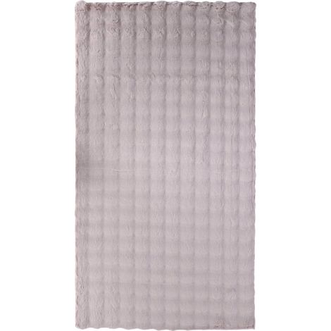 Tapis uni en polyester mauve pour salon chic - Mauve clair (1/5)