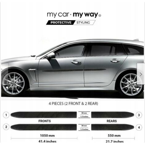 Jaguar XF Kombi 2012-15 SCHWARZE Seitentürverkleidungen