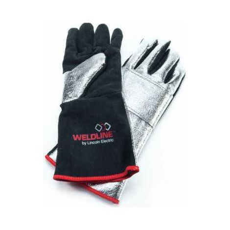 Guanti da saldatura Lincoln w10420 protezione termica polsino lungo
