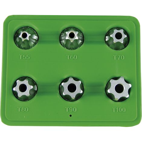 ENSEMBLE DE 6 EMBOUTS TORX INVIOLABLES 1/2" JBM51410