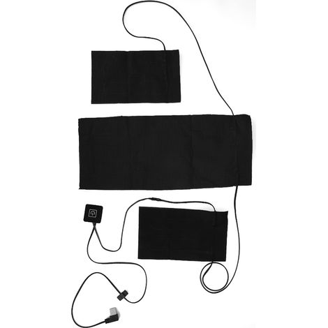 Coussin Chauffant - Tissu Chauffant - 3 Niveaux Température 30/40/50 ℃ - Alimentation USB 5 V 2 A - Pour Gilet Et Vêtements Chauffants - 1 Pièce