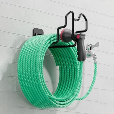 CCYKXA 2-teiliger Wand-Schlauchhalter, Wand-Schlauchorganizer, Schlauchhaken, Tragkraft 50 kg, für Garage, Garten, Pool und Fahrrad