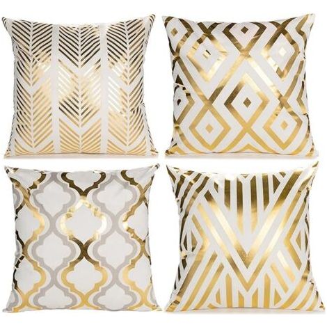 Ahlsen Lot de 2 Housse de Coussin Moderne 45x45cm Vert Feuilles Motif Housse Coussin en Polyester Taie d'oreiller Coussins de Canapé Décoratifs pour Exterieur Jardin Chaises Salon Chambre Maison Décor (1/5)