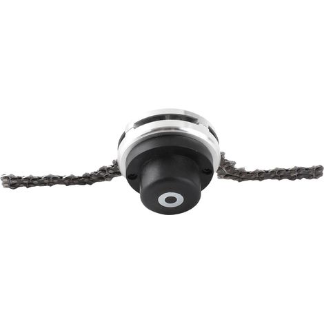 Tête de coupe-bordures à chaîne 65Mn, accessoire pour tondeuse à gazon, chaîne à bobine noire (1/5)