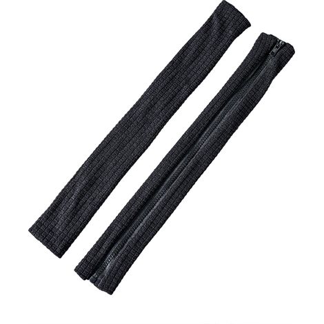 Protection de repose-poignet [Armrest Cover] - Couleur unie à rayures - Polyester - Résistant à la saleté - Facile à nettoyer - Paire de 2 pièces pour usage domestique et bureau (1/5)