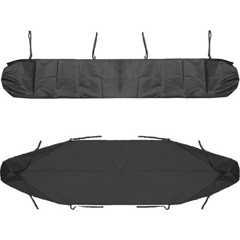 Sac de Protection pour Store Banne, 4.5m Housse de Protection Anti-poussière pour auvent de terrasse Noir Housse de Rangement pour auvent de terrasse, Protection imperméable en Hiver,-- (1/5)