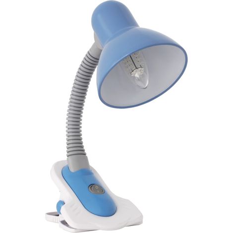 Lampe bureau pince bleue Kanlux Suzi E27 23cm 40W IP20 (1/5)
