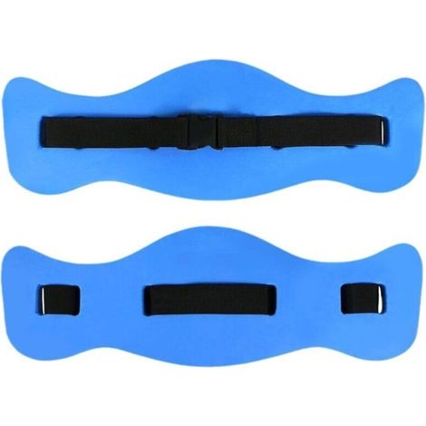 Ceinture flottante de natation - Ceinture d'exercice d'aquagym - Aide à la flottaison en mousse Aqua Fitness - Bleu