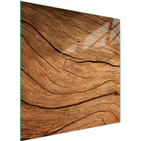 GLASSCHUTZPLATTE FÜR HERD 50x52 HOLZ