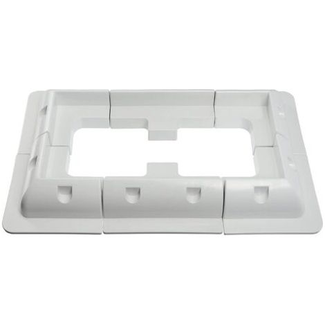 Lot de 6 supports de montage pour panneaux solaires – Plastique ABS résistant aux UV – Pour toit de véhicule, caravane, bateau, camping-car