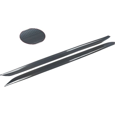Faldón lateral extensible, plástico ABS duradero, estética mejorada, aspecto de fibra de carbono. (1/2)
