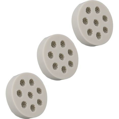 Jeffergarden 3 pièces moule en Silicone framboise forme facile démoulage Flexible doux gris moule de cuisson pour bricolage gteau Fondant chocolat (1/5)