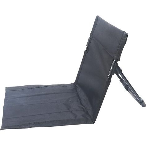 Campingbank für den Außenbereich leichter Klappstuhl Parkliegebank tragbarer Strandliegestuhl bequeme Rückenlehne aus Aluminium Carbonschwarz (1/5)