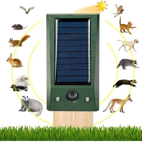 Ultrasonic Animal Repellent, Solar Rabbit Repellent and Solar Animal Repellent can keep deer, birds and rabbits away from your garden. LOY (1/4)