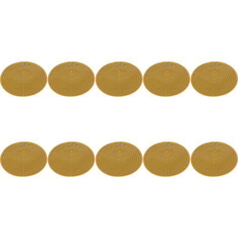 Lot de 10 tapis chauffants ronds USB en métal pour tasse, idéal pour souder et réchauffer les boissons en hiver (1/5)