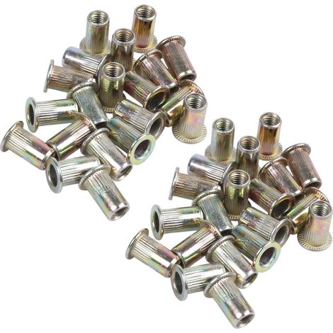 Écrou à sertir M5 en acier métrique 40 unités (1/5)
